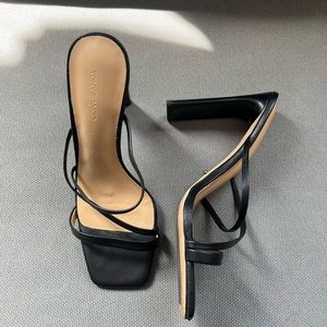 Tony Bianco Fior Black Kid Heels
